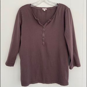 Gap Women’s 3/4 sleeve T- Shirt Size Large